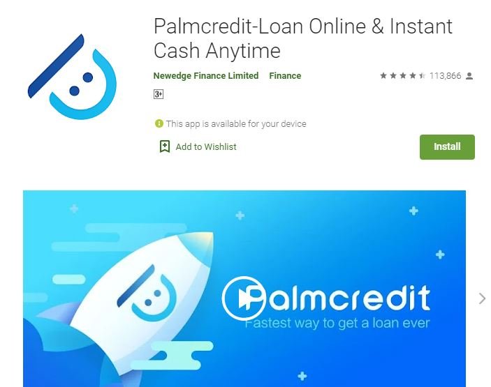 Palmcredit login with phone number
